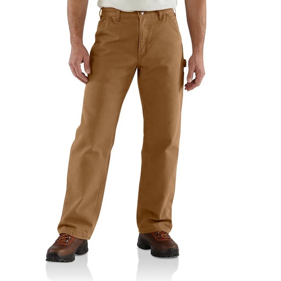 Carhartt Loose Fit Washed Duck Flannel-lined Utility Work Pant Size 40 x 32 - Picture 1 of 12